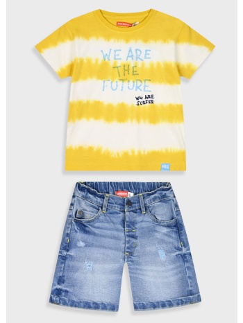 σετ με ριγέ μπλούζα για αγόρι | μπλε τζην σε προσφορά