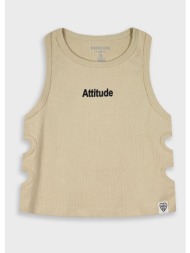 μπλούζα με τύπωμα για κορίτσι | μπεζ