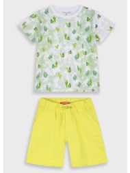 σετ με εμπριμέ μπλούζα για αγόρι | καναρινι