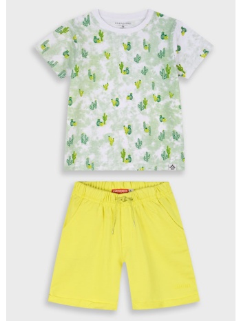σετ με εμπριμέ μπλούζα για αγόρι | καναρινι σε προσφορά