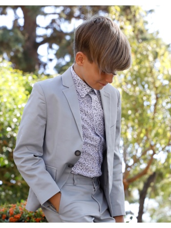 κοντομάνικο εμπριμέ πουκάμισο | εμπριμε