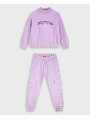 φούτερ φόρμα με τύπωμα | λιλα