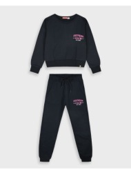 φούτερ φόρμα με τύπωμα | μαυρο