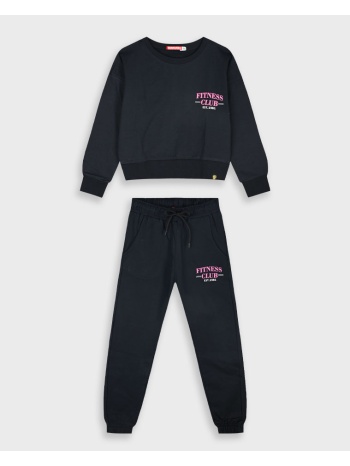 φούτερ φόρμα με τύπωμα | μαυρο