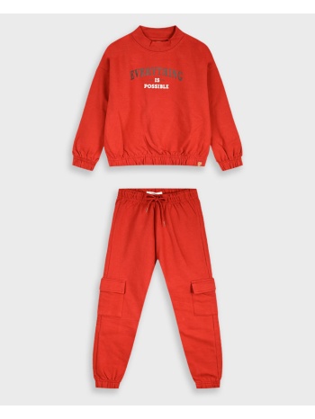 φούτερ φόρμα με τύπωμα | μπορντω