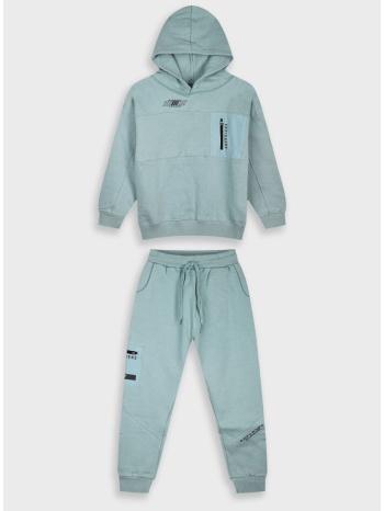 φούτερ φόρμα με τύπωμα | φυστικι