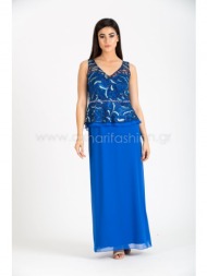 φορεμα plu19035mp μπλε ρουα