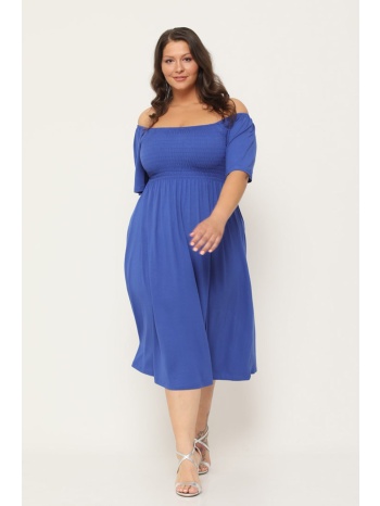 φορεμα βισκοζη ελαστικο plu196021 μπλε σε προσφορά