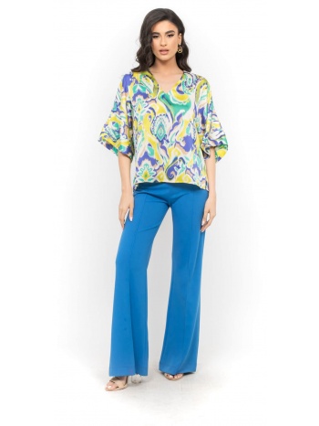 παντελονι κρεπ με ραφη μπλε ρουα μπλε ρουα σε προσφορά