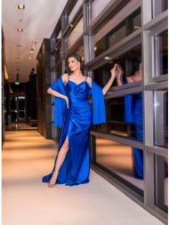 φορεμα μακρυ σατεν με ...