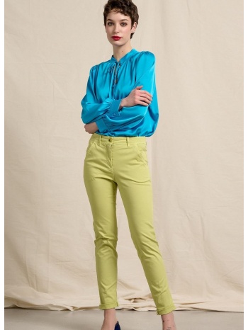 παντελονι cotton με λοξη τσεπη lime lime σε προσφορά