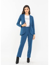 παντελονι ελαστικο κρεπ με λαστιχο πετρολ