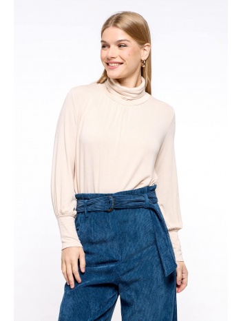 μπλουζα πλεκτη μονοχρωμη ζιβαγκο εκρου εκρου σε προσφορά