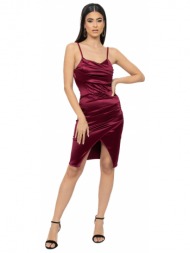 φορεμα σατεν κοντο με ...