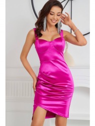 φορεμα σατεν κοντο με ...