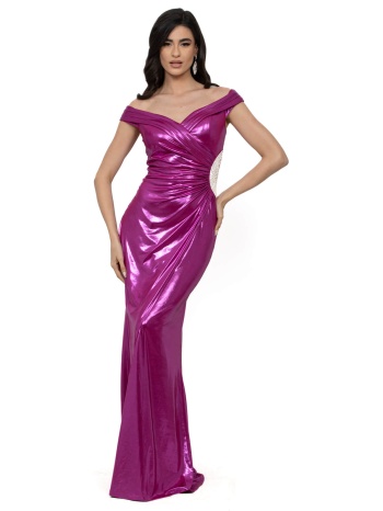 βραδινο φορεμα μεταλιζε μακρυ φουξ φουξ σε προσφορά