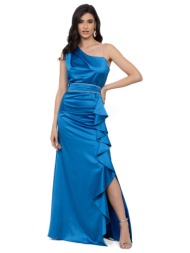 φορεμα σατεν μονοπλευρο ...