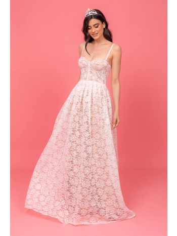 φορεμα bridal δαντελα μακρυ λευκο σε προσφορά