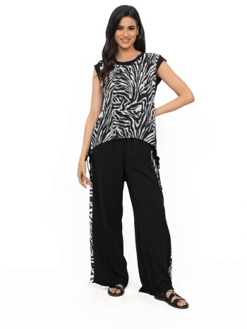 σετ φουστα μπλουζα ζεβρα ασπρομαυρο σε προσφορά