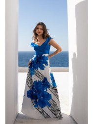 φορεμα σατεν offshoulder ...