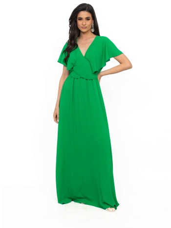 φορεμα plus size μουσελινα πρασινο πρασινο σε προσφορά