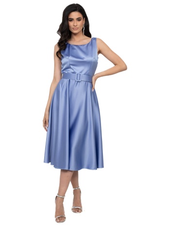 φορεμα μιντι σατεν κλος με ζωνη σιελ σιελ σε προσφορά