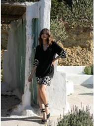 φορεμα λινο με κεντημα ...