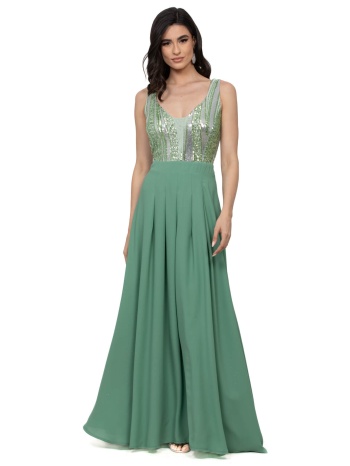 φορεμα μακρυ με μπουστο παγετα μεντα σε προσφορά