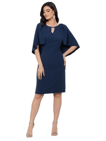 φορεμα plus size κρεπ μανικι νυχτεριδα μπλε μπλε σε προσφορά
