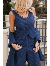 γιλεκο ριγε μπλε μπλε