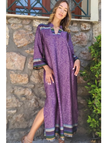 φορεμα plus size σατεν εμπριμε multicolor σε προσφορά