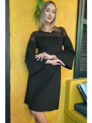 φορεμα plus size μιντι ελαστικο μαυρο