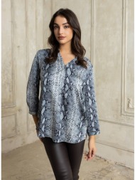μπλουζα plus size snake ...