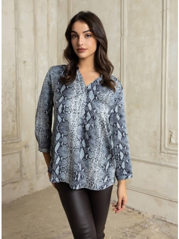 μπλουζα plus size snake print γκρι γκρι σε προσφορά