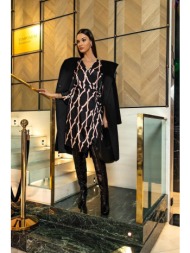 φορεμα κρουαζε με μοτιβο multicolor