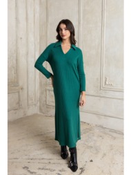 φορεμα πλεκτο με γιακα ...