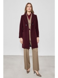 παλτο με κουμπια μπορντο ...