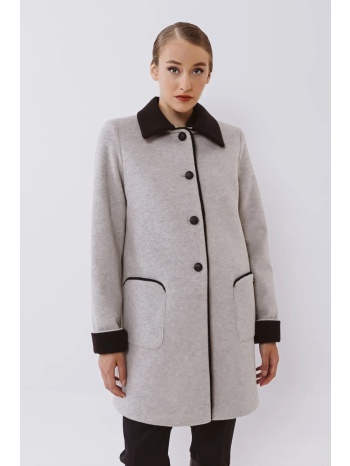 παλτο διχρωμο μπεζ σε προσφορά