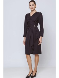 φορεμα κρουαζε με βολαν ...