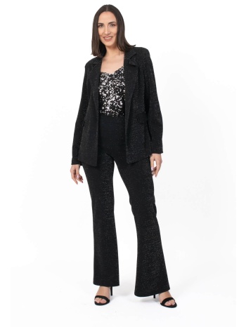 σετ σακακι παντελονι glossy μαυρο σε προσφορά