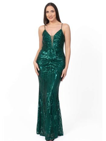 φορεμα μακρυ παγετα πρασινο πρασινο