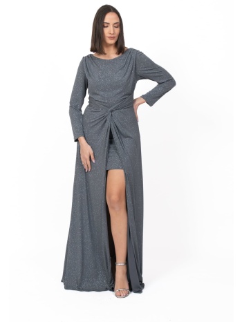 φορεμα glossy ελαστικο ασημι σε προσφορά