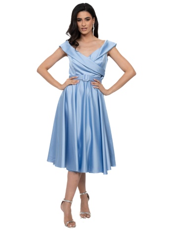 φορεμα μιντι σατεν κλος offshoulder σιελ σιελ σε προσφορά