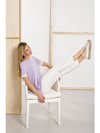 μπλουζα λιλα με κουμπια λιλα σε προσφορά