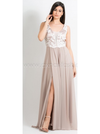 φορεμα μακρυ axs18p167 μπεζ σε προσφορά