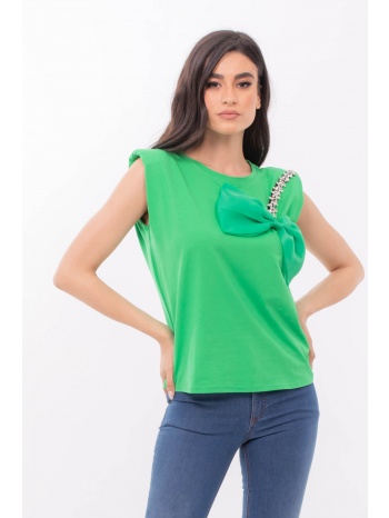 μπλουζα με φιογκο πρασινο πρασινο σε προσφορά