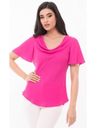 μπλουζα ντραπε φουξ φουξ