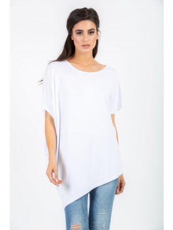 μπλουζα ασυμετρη plu191002l λευκο σε προσφορά