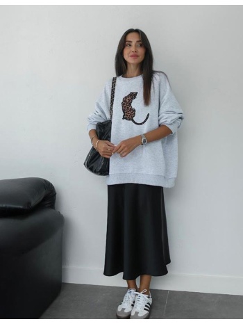 myla γυναικεία μιντι σατεν φούστα μαυρη 100% πολυεστερ σε προσφορά