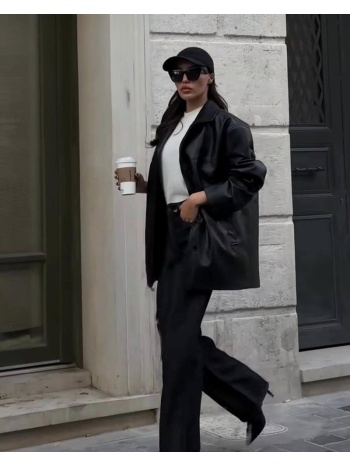 kally γυναίκεια δερμάτινη τζακετ με κουμπιά 100% σε προσφορά